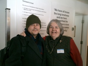 Sr. Suzanne and Turning Point Man A Mentoring Relationship: Sr. Suzanne and collaborator at the NetWork for Better Futures