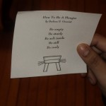 How to be a Manger? How to be a Manger? Be Empty...Sturdy....Still...