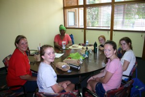 Visitation Students volunteering at Kwanzaa's Northside Women's Space