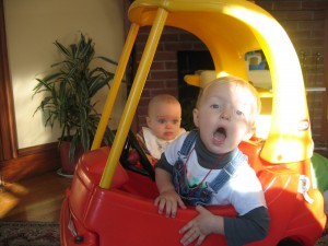 First I do Proclamation in Cozy Coupe Car First I do Proclamation in Crazy Coupe Car