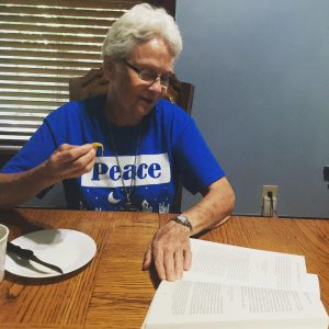 Sr. Katherine reads from the Wisdom of St. Jane