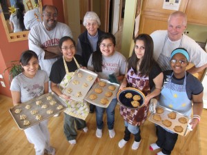 Cookie Baking Crew at St. Jane House