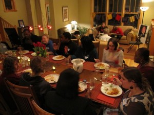 Breaking bread with Mary Johnson and other Northside neighbors