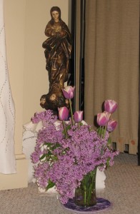 Mary with Lilacs 