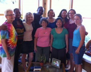FTS Storytelling Retreat 2012 FTS Vocation Storytelling Retreat Participants, From L to R (back row): Sr. Katherine Mullin, Nathalie Pouakam, Becca Vandenberg, Fabio Anifrani, Sonja Ausen-Anifrani, Melissa Borgmann-Kiemde, Corein Brown, Mary Heimerman, (Front): Meagan McLaughlin, Amanda Steepleton