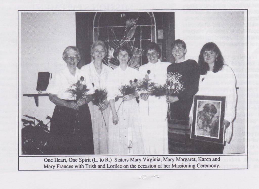 First Vis Neighbors Commissioning Ceremony,  Winter, 1994 Newsletter