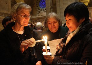 Sisters with Candles Catholic Spirit