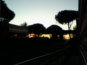 Sunrise on my last day in Rome